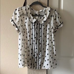 Forever21 Polka dot blouse